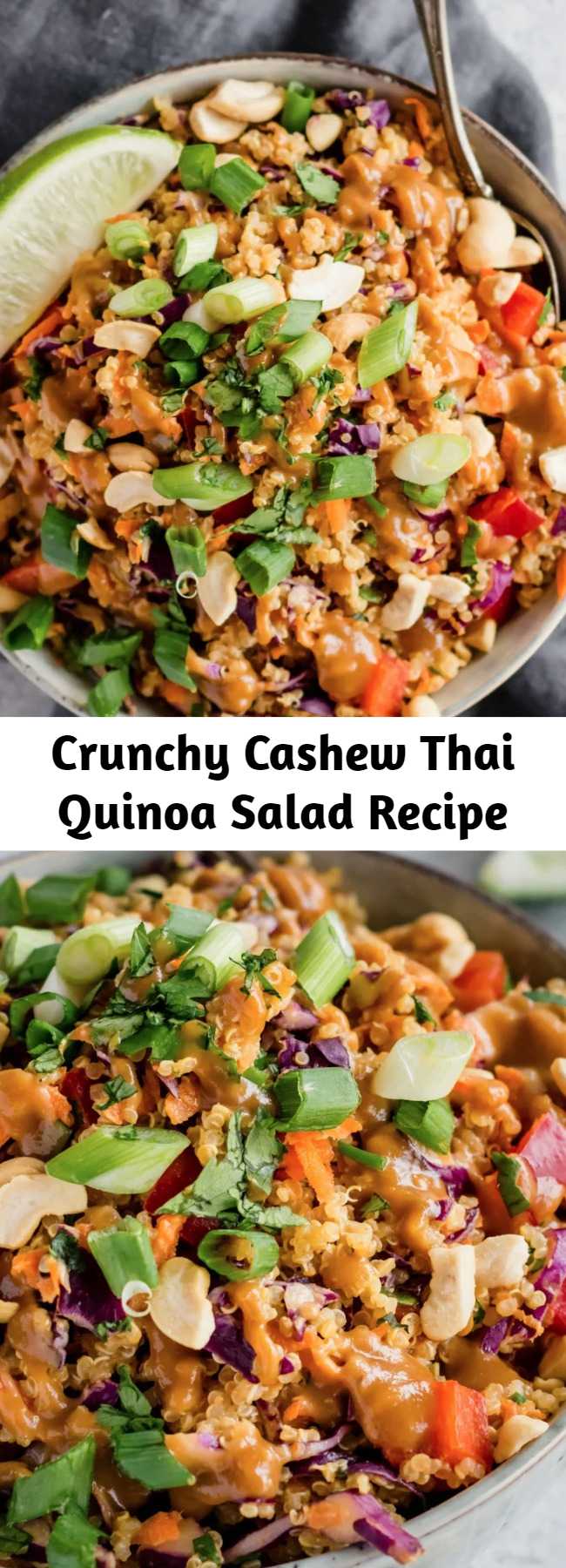 Crunchy Cashew Thai Quinoa Salad Recipe – Mom Secret Ingrediets